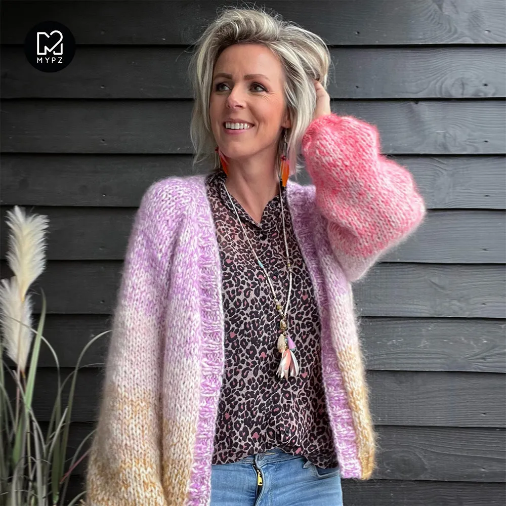 Knitting Kit – MYPZ top-down cardigan Fleecy No.9 (ENG-NL)