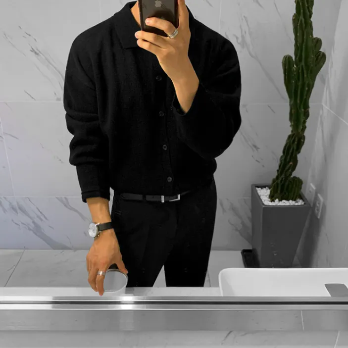[Korean Style] 3 Colors Knitted Polo shirts