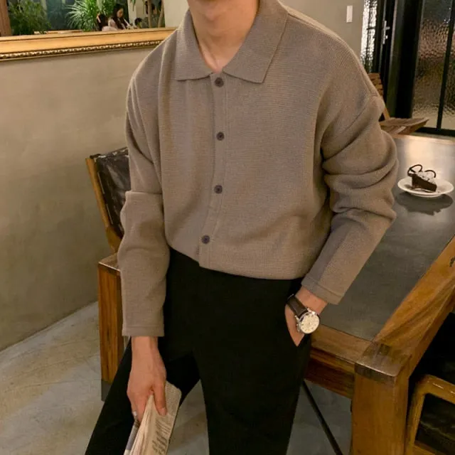 [Korean Style] 3 Colors Knitted Polo shirts