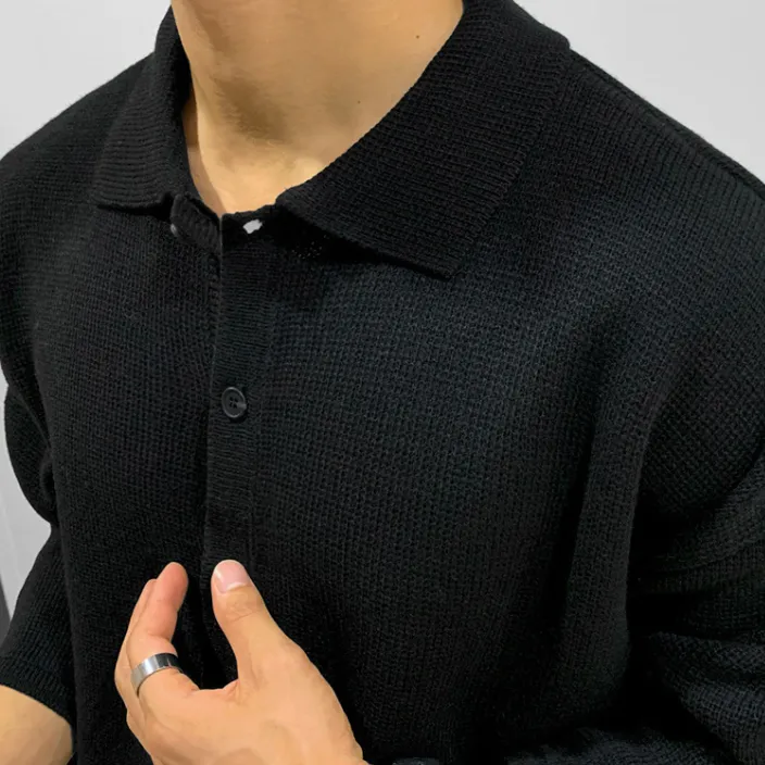 [Korean Style] 3 Colors Knitted Polo shirts