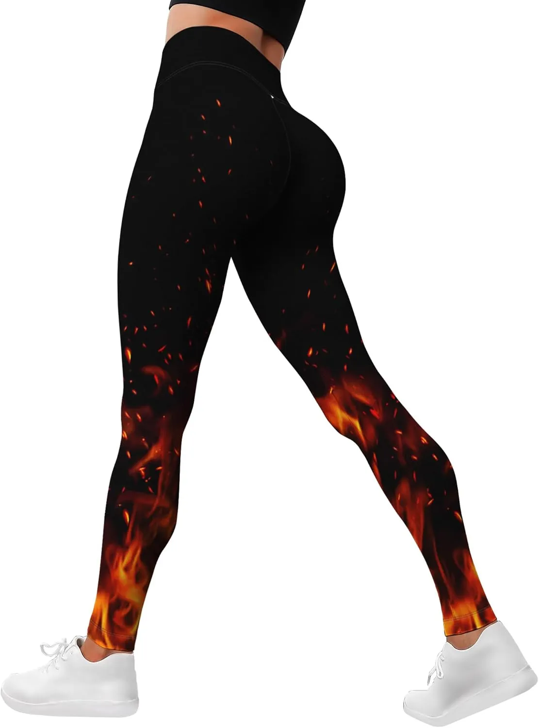 Leggings for Women Funny Printed Gym Womens Yoga Pants Floral Legging Athletic Print Pant