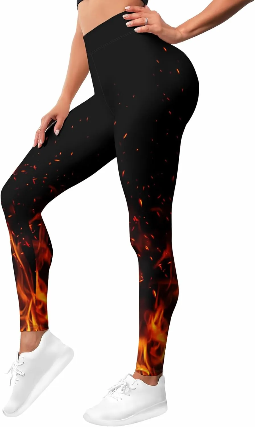 Leggings for Women Funny Printed Gym Womens Yoga Pants Floral Legging Athletic Print Pant