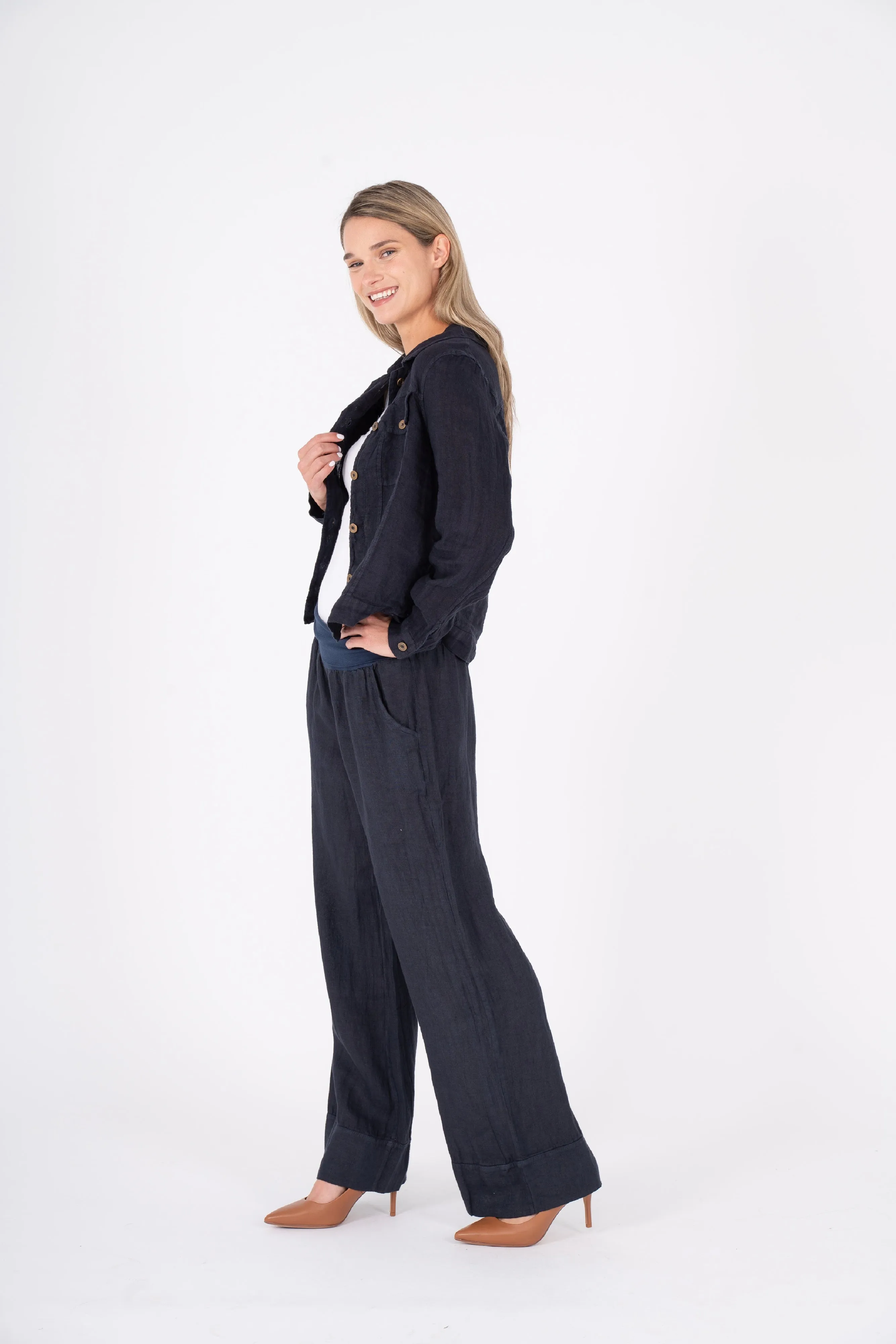 M Made in Italy  Ladies Woven Blazer