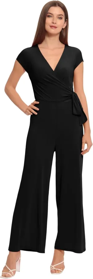 Maggy London womens Cap Sleeve Matte Jersey Jumpsuit