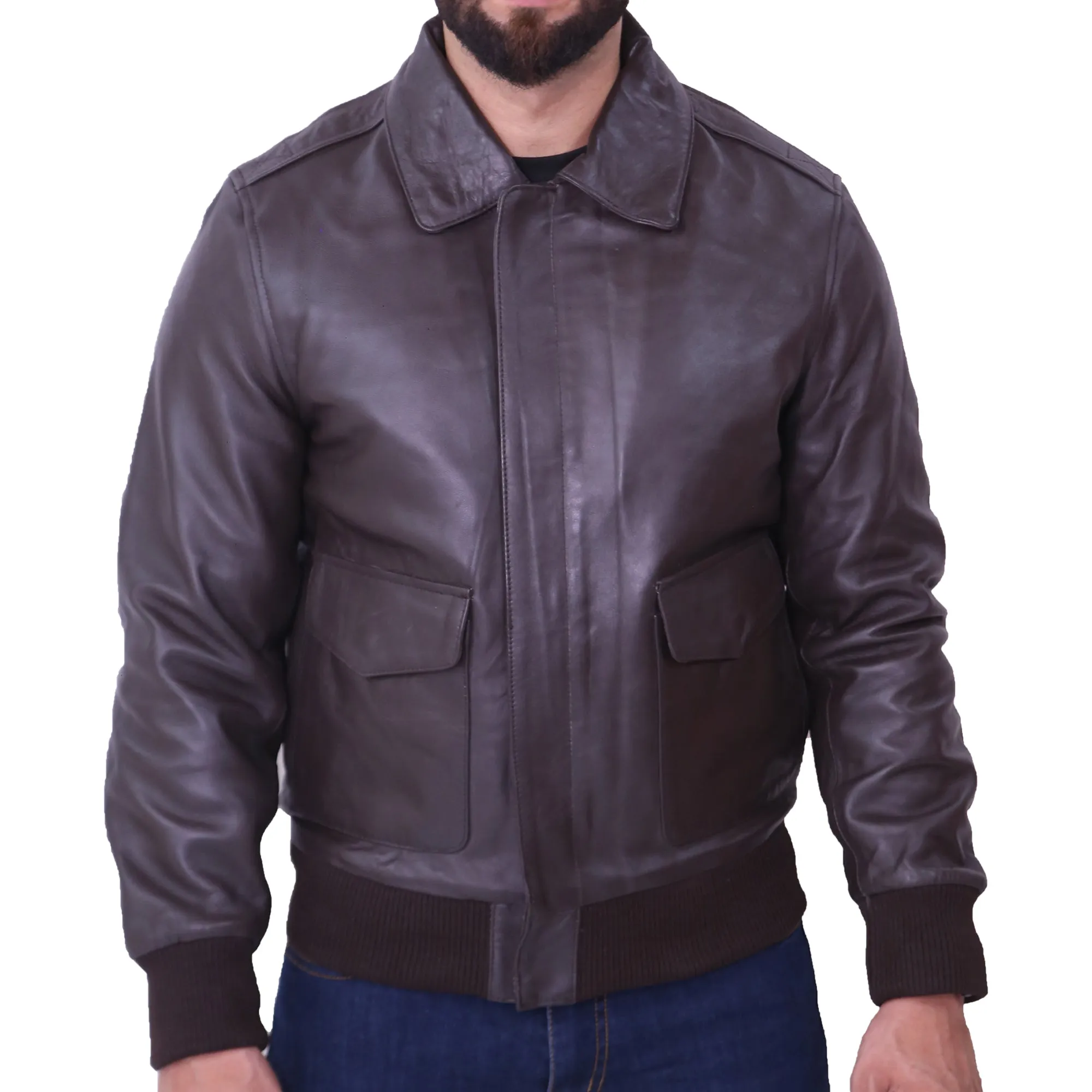 Men's Aviator A2 Flight Black Jacket