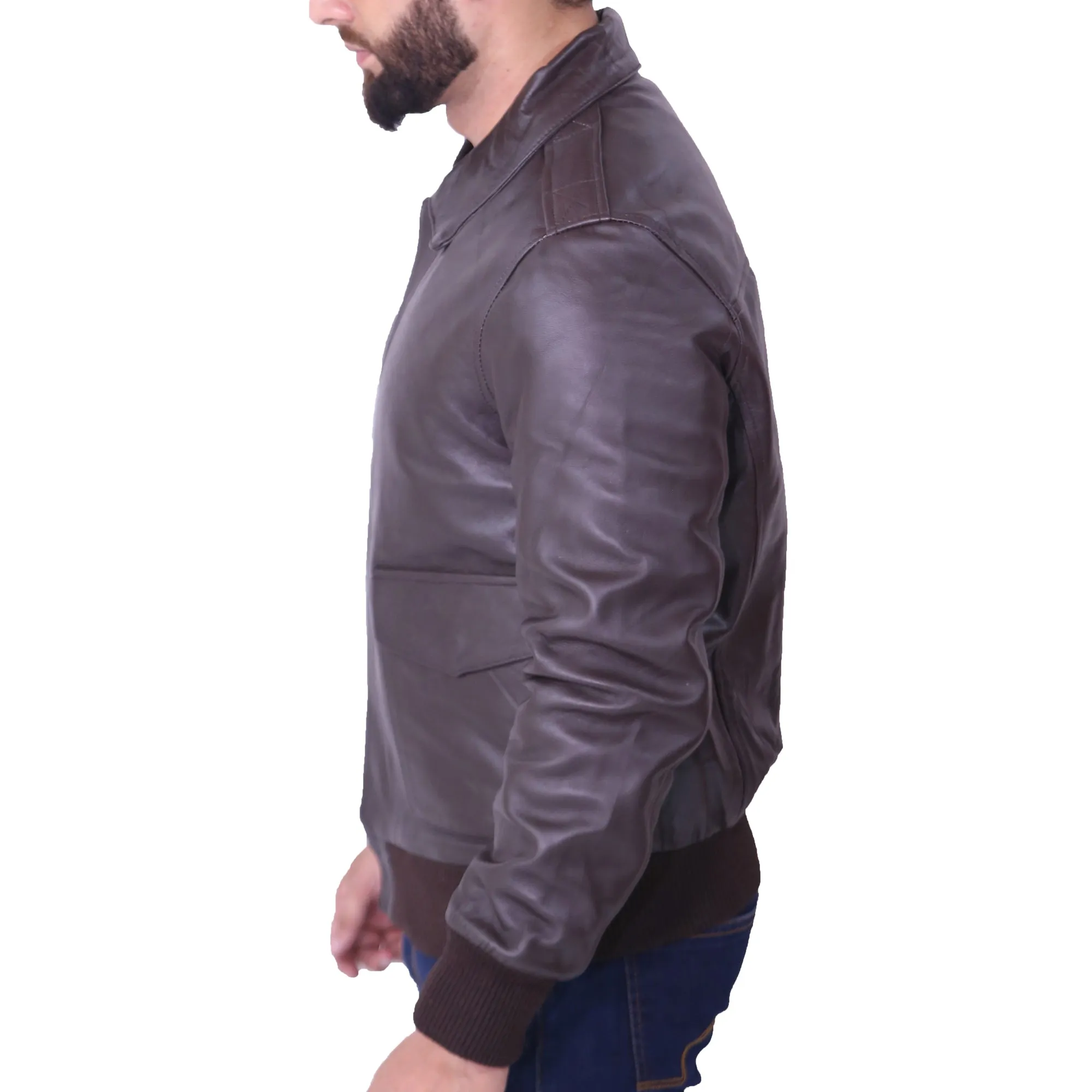 Men's Aviator A2 Flight Black Jacket