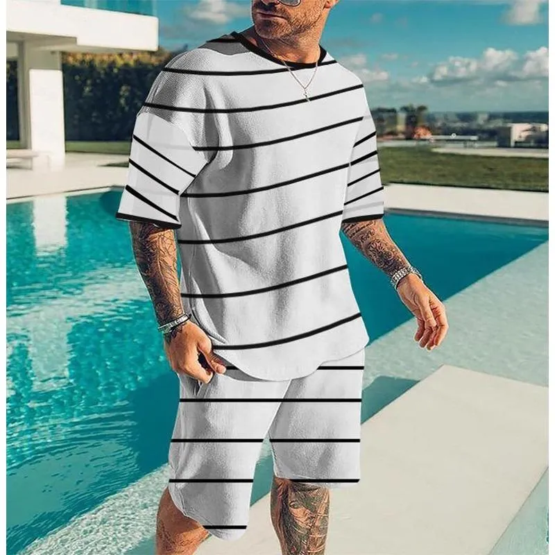 MEN'S BREATHABLE QUICK-DRYING SHORTS SHORT-SLEEVED T-SHIRT CASUAL SUIT 55492076YM