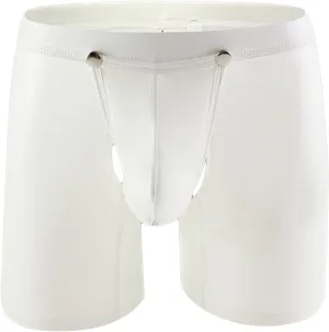 Men's Patent Leather Boxer Briefs Low Rise Pouch Trunks Sport Supporter Stretch Underpants Sexy Workout Short Thong