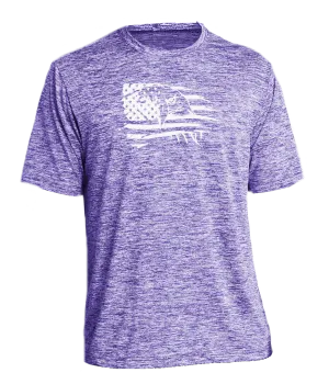 Men's Reflective Short Sleeve Shirt - Eagle Flag