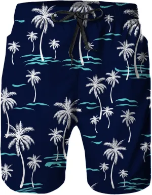 Mens Swim Trunks with Mesh Lining,Quick Dry Swimsuit Board Shorts Beach Pants Swimwear Bathing Suits