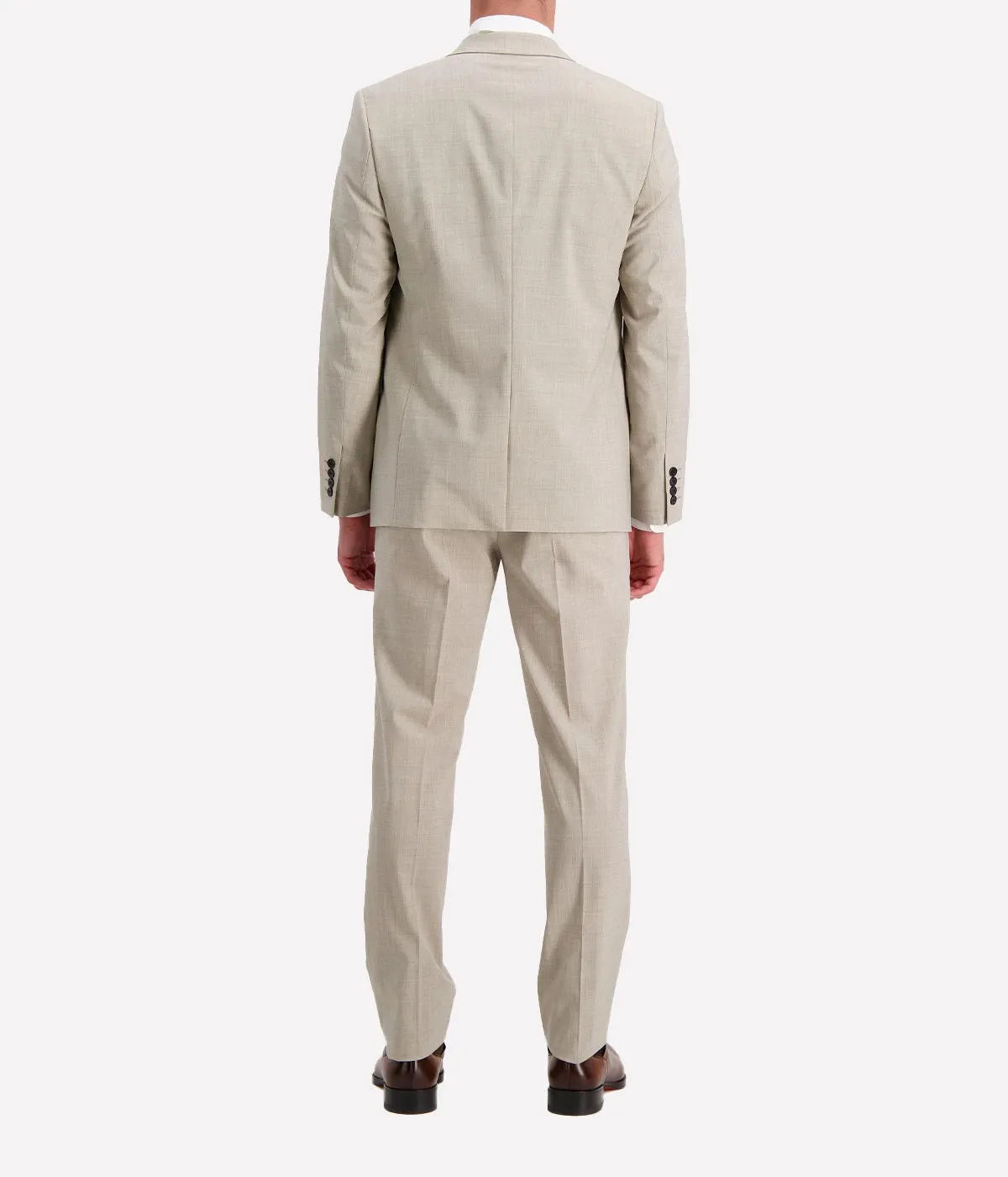 Men's Woven Jacket in Sand Melange