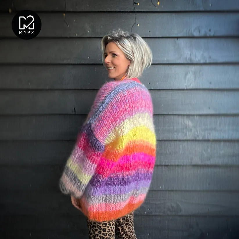MYPZ Chunky Mohair Cardigan Amber