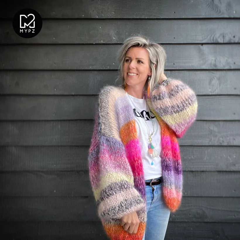 MYPZ Chunky Mohair Cardigan Amber