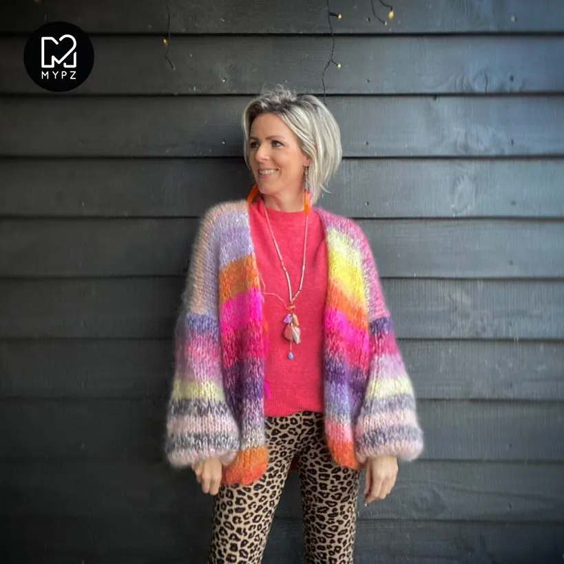 MYPZ Chunky Mohair Cardigan Amber