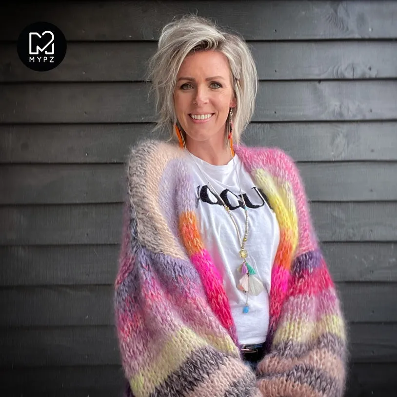 MYPZ Chunky Mohair Cardigan Amber