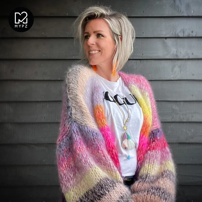 MYPZ Chunky Mohair Cardigan Amber