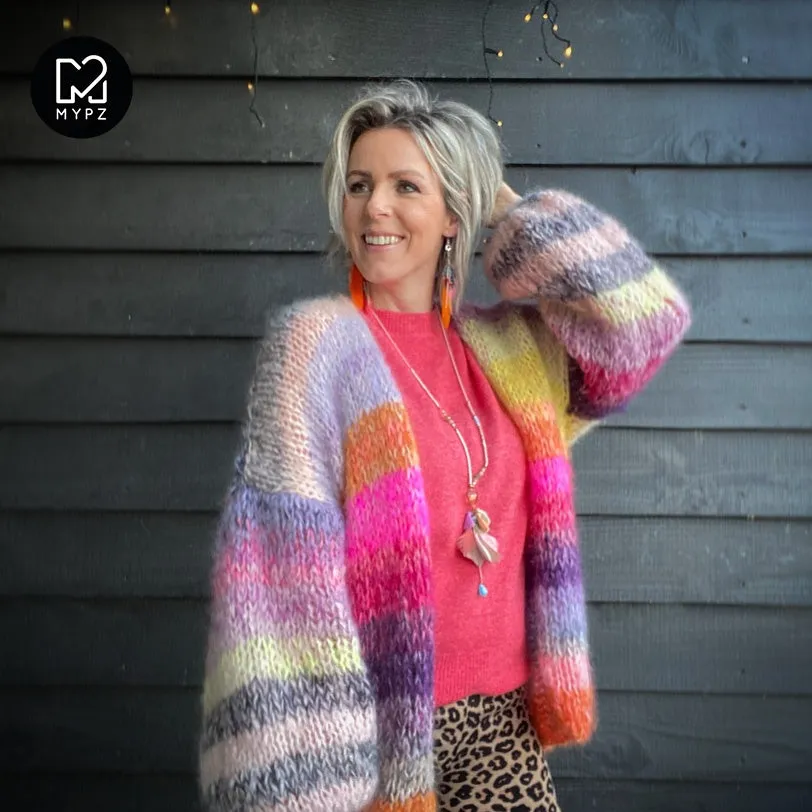 MYPZ Chunky Mohair Cardigan Amber