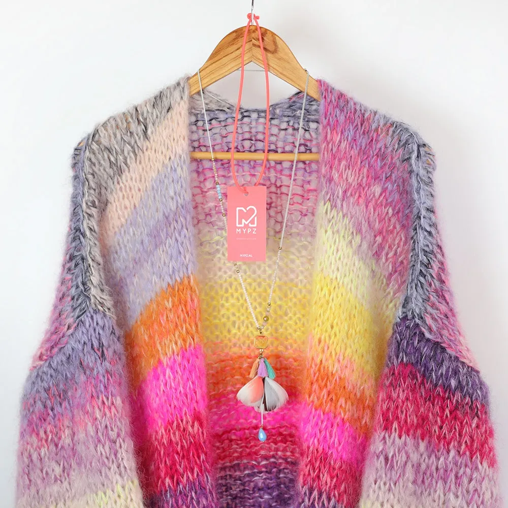 MYPZ Chunky Mohair Cardigan Amber