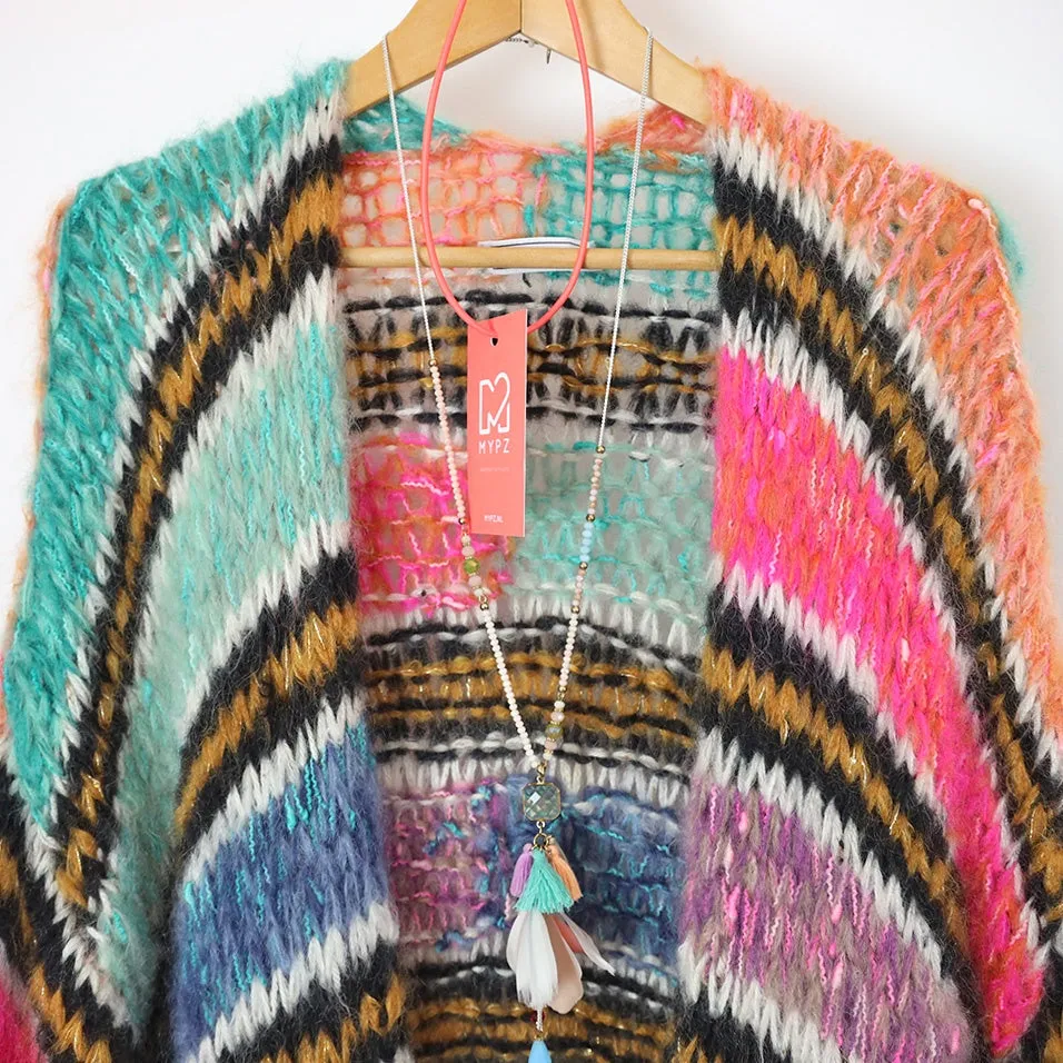 MYPZ Long Chunky Mohair Cardigan LIZ