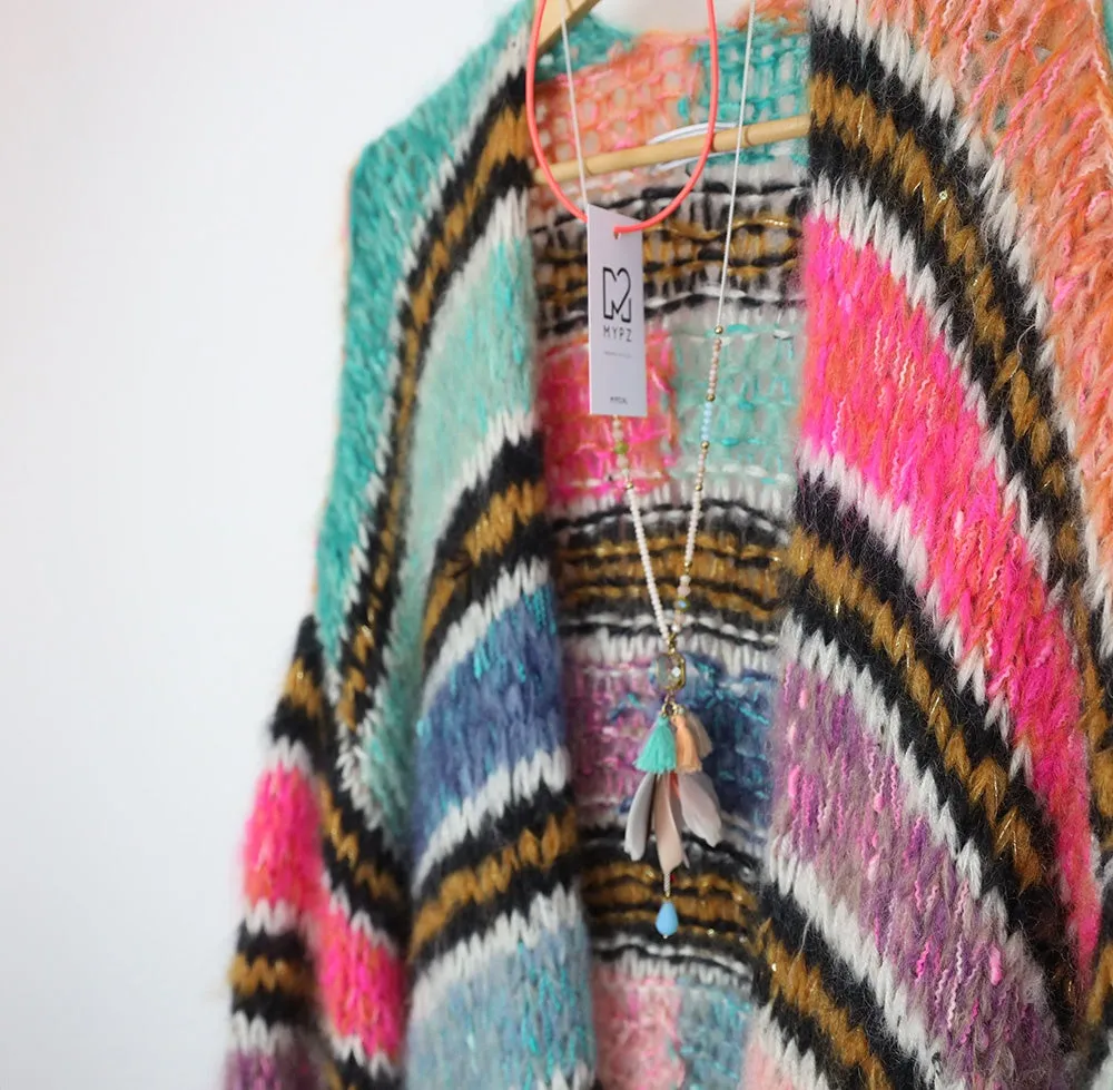 MYPZ Long Chunky Mohair Cardigan LIZ
