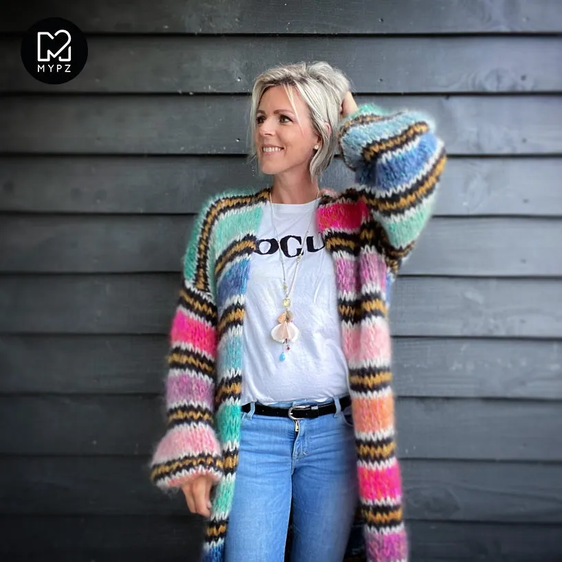 MYPZ Long Chunky Mohair Cardigan LIZ