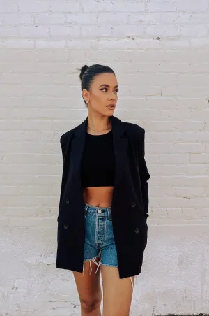 Out Of Office Blazer- Black