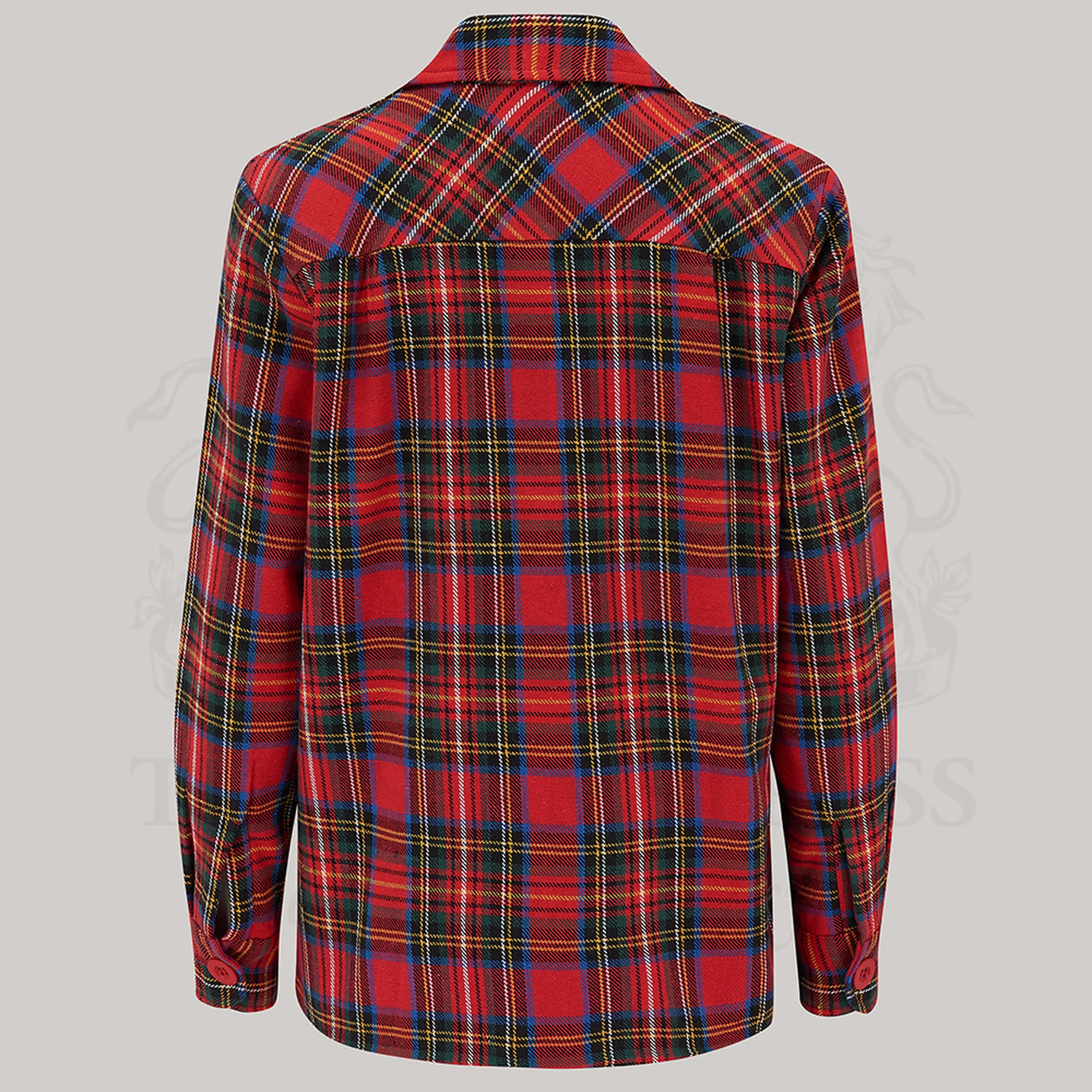 Pearl Jacket in Red Plaid Tartan
