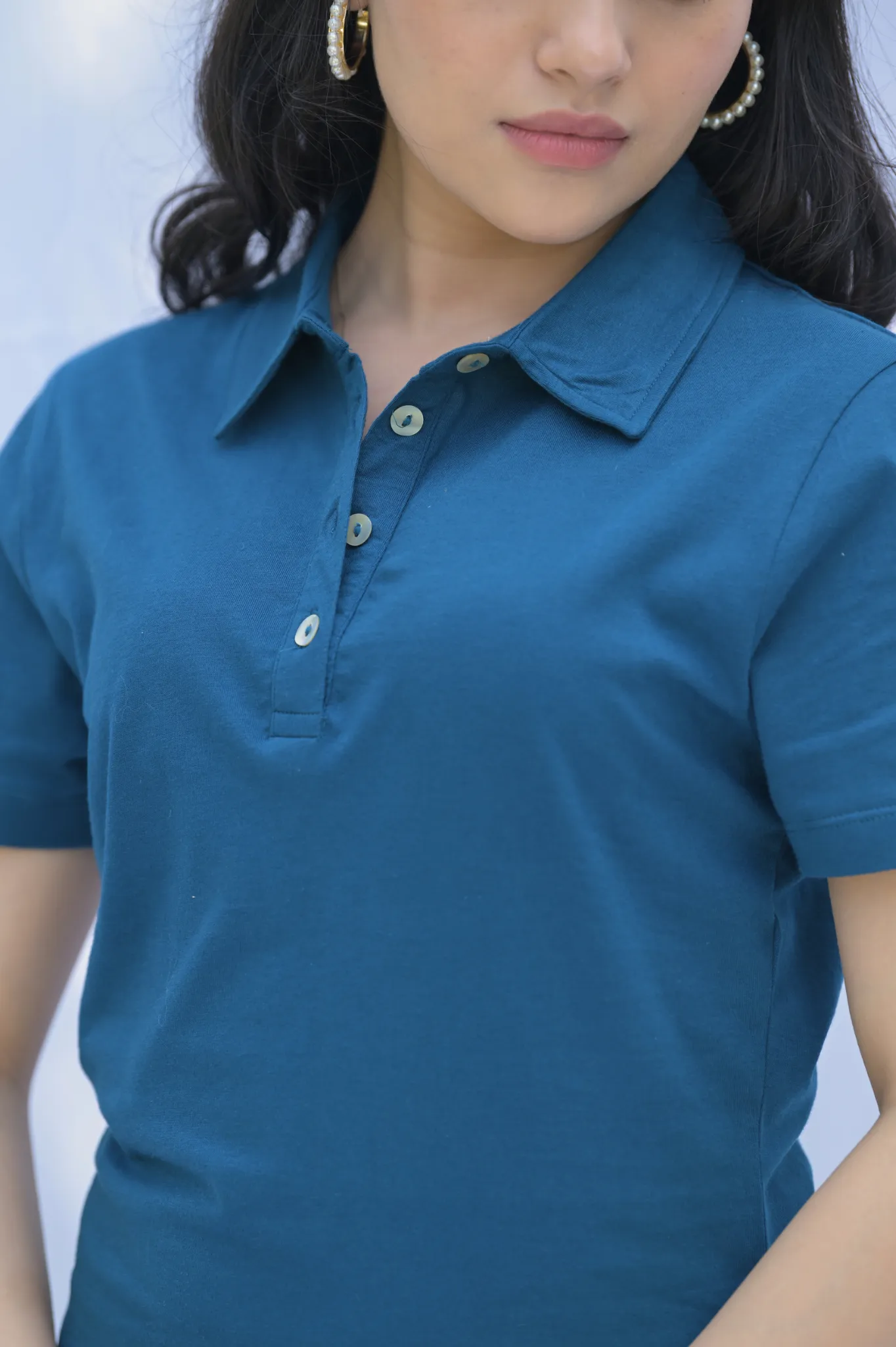 Solid mini tee dress Navy Blue