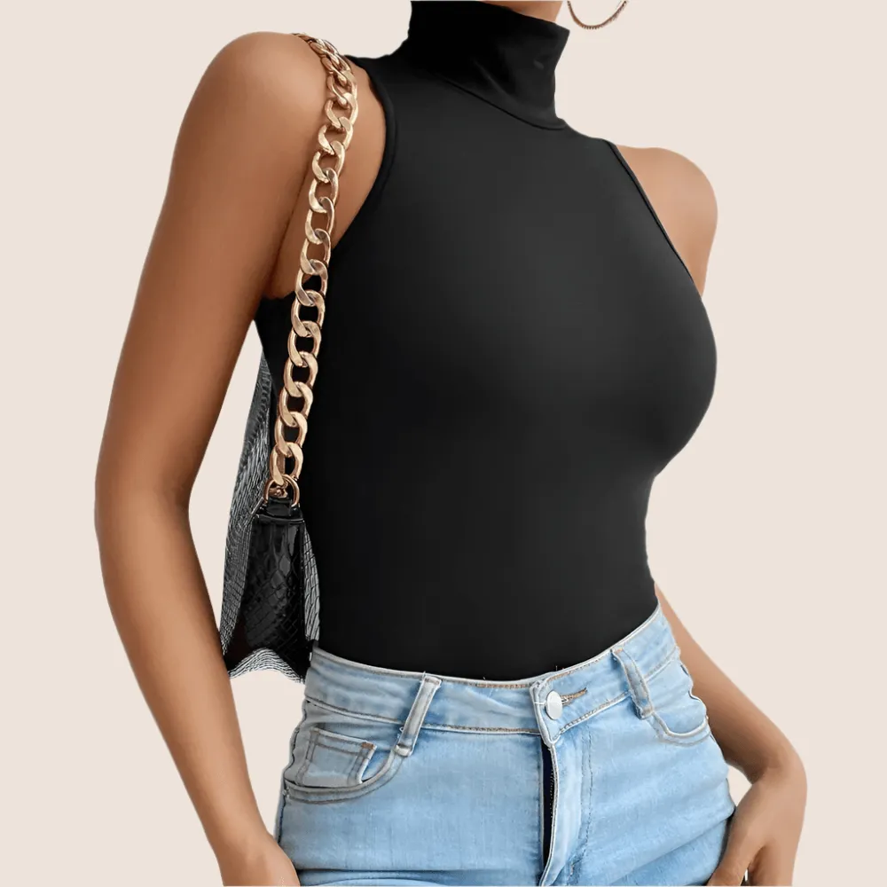 Solid Slim Fit Bodysuit - Comfortables and Stylish