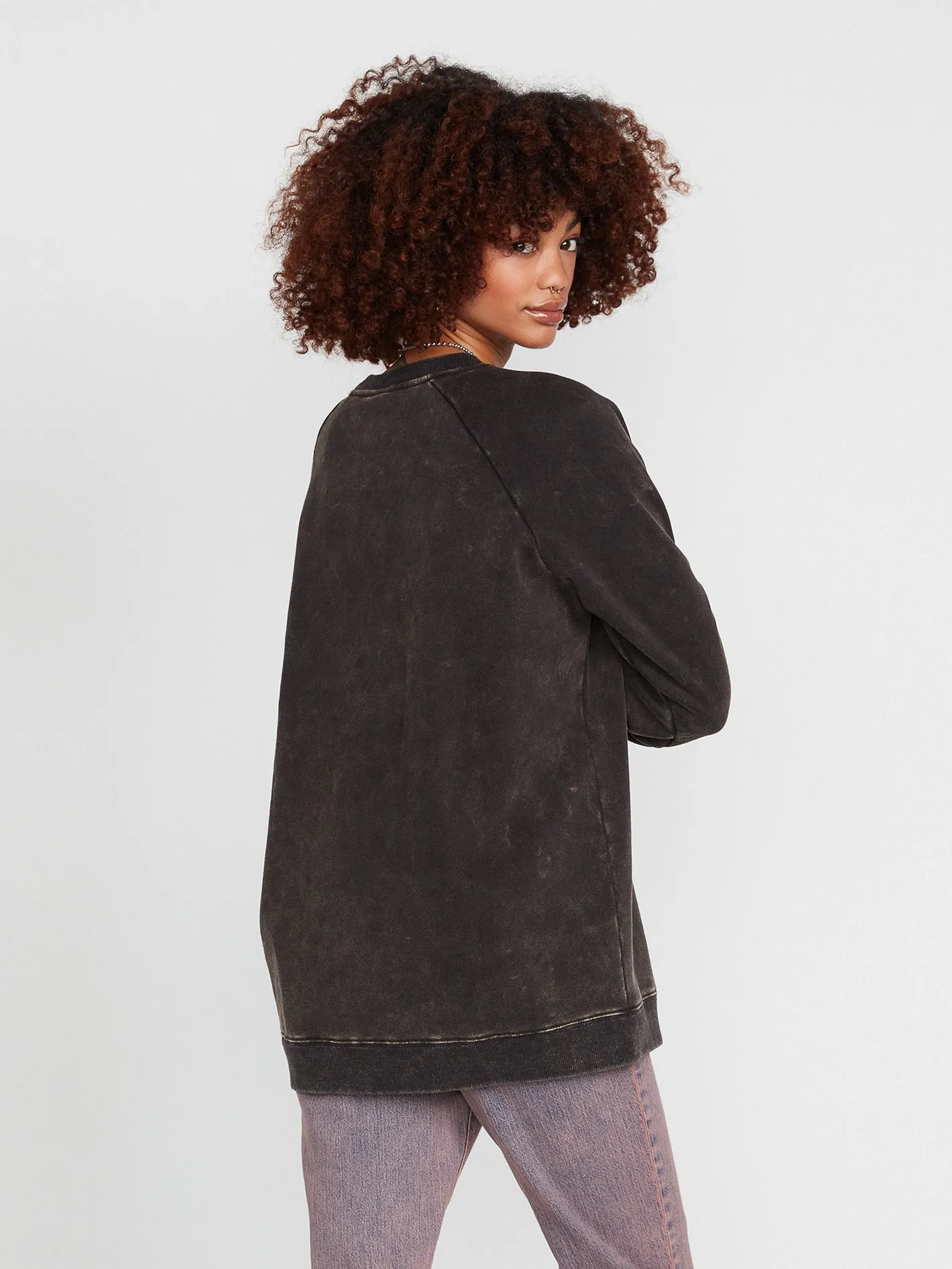 Stone Magic Boyfriend Sweatshirt - Black