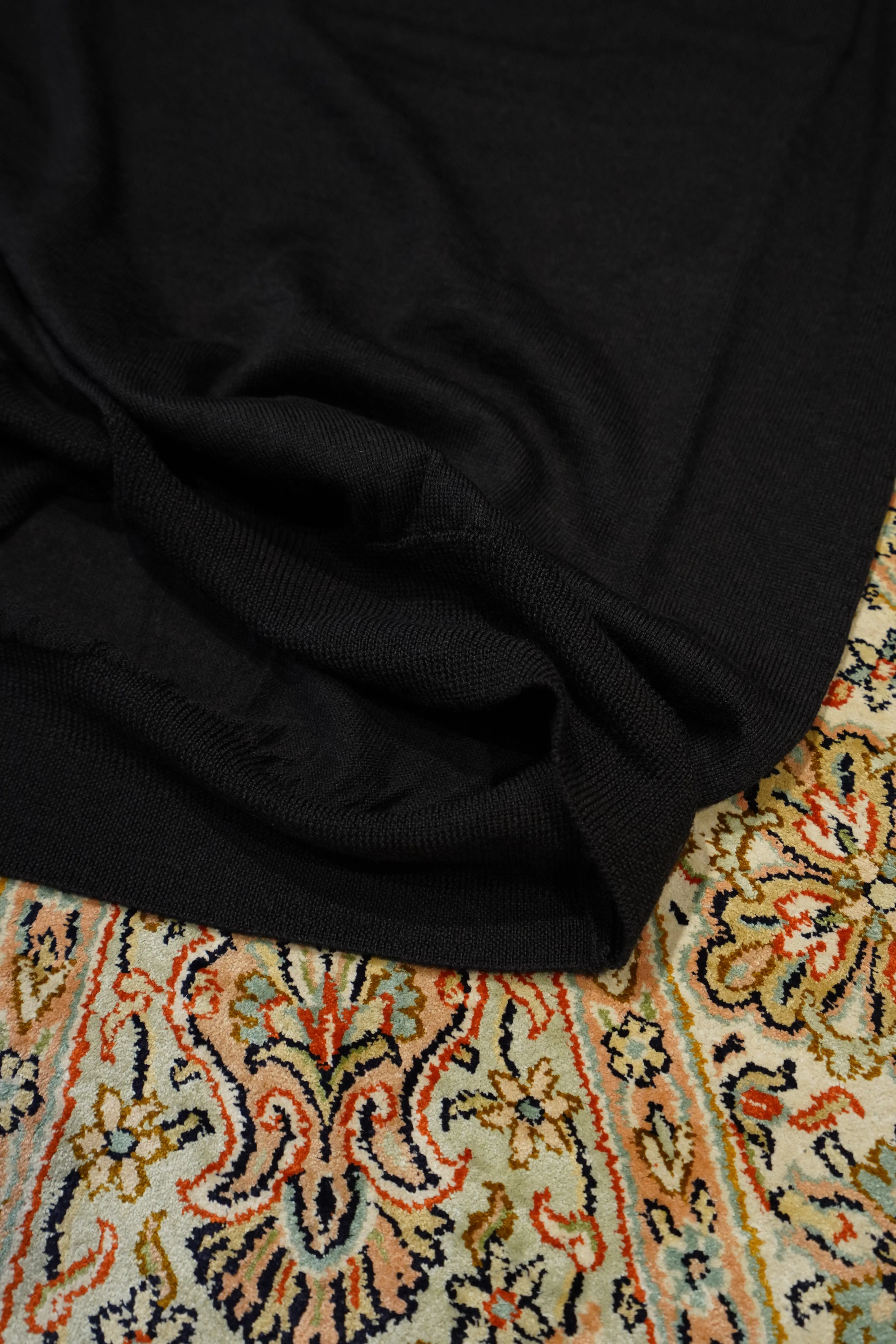 SUGARHILL HIGH GAUGE WOOL SWEATER (CHARCOAL BLACK)