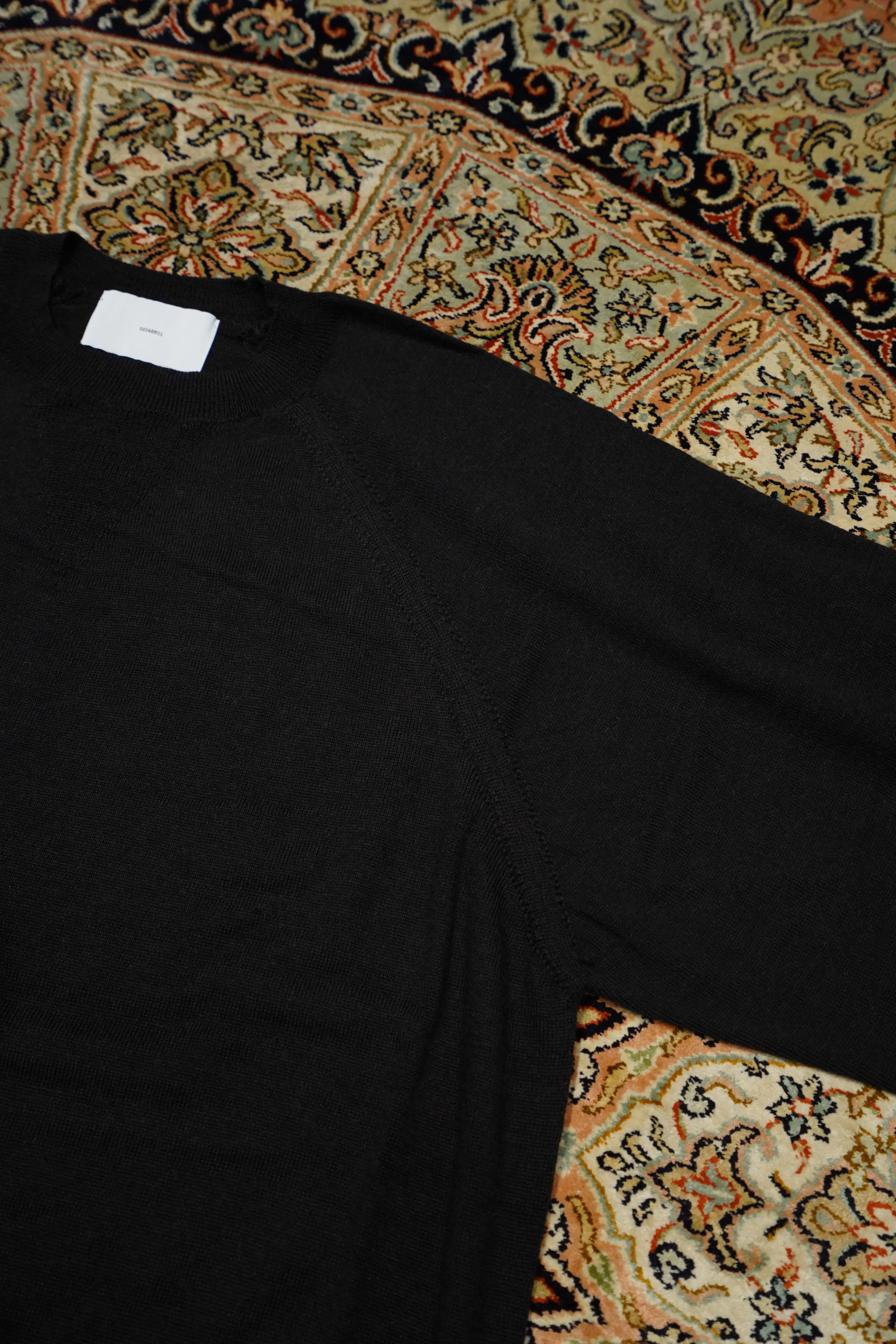 SUGARHILL HIGH GAUGE WOOL SWEATER (CHARCOAL BLACK)
