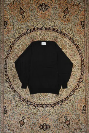 SUGARHILL HIGH GAUGE WOOL SWEATER (CHARCOAL BLACK)