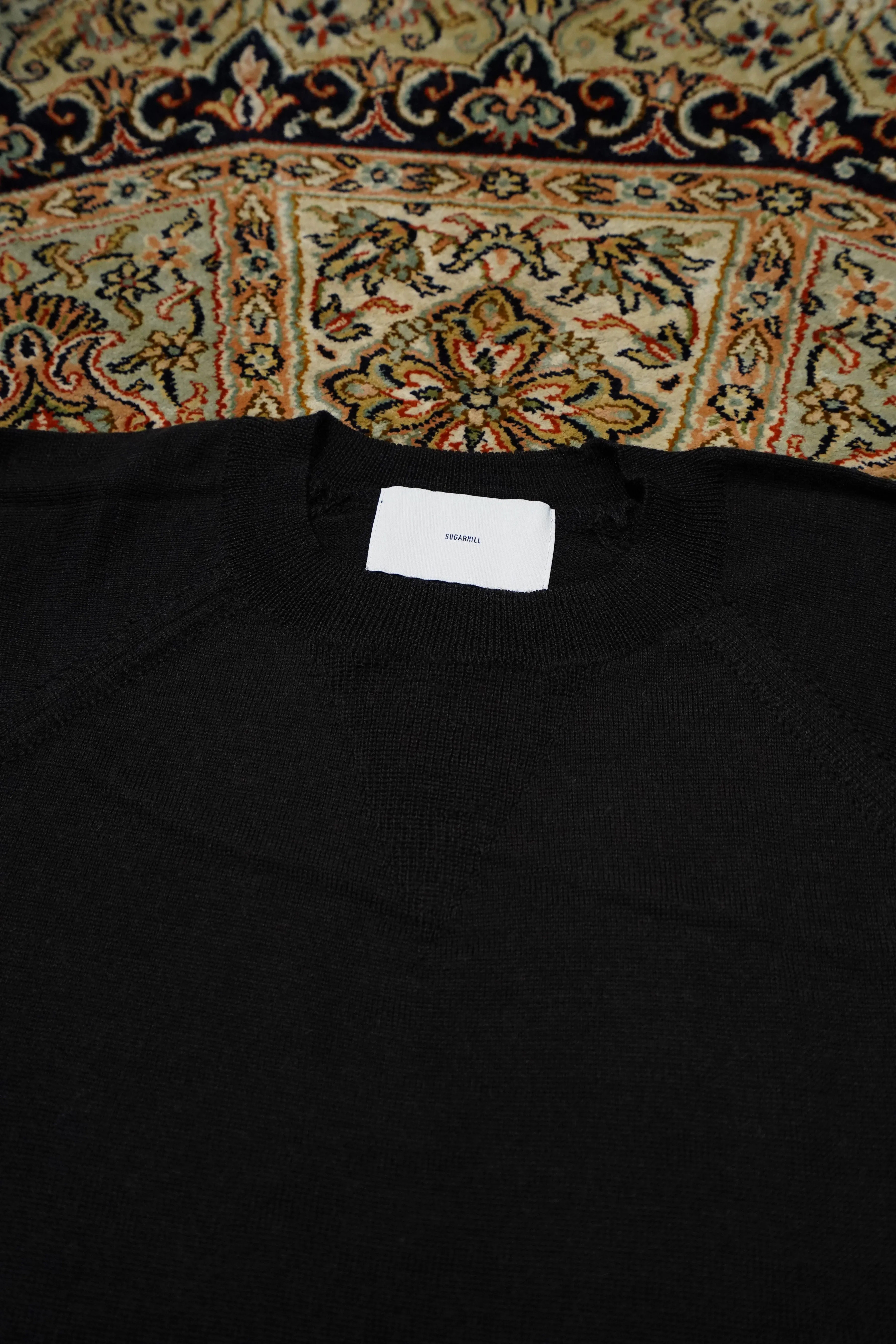 SUGARHILL HIGH GAUGE WOOL SWEATER (CHARCOAL BLACK)