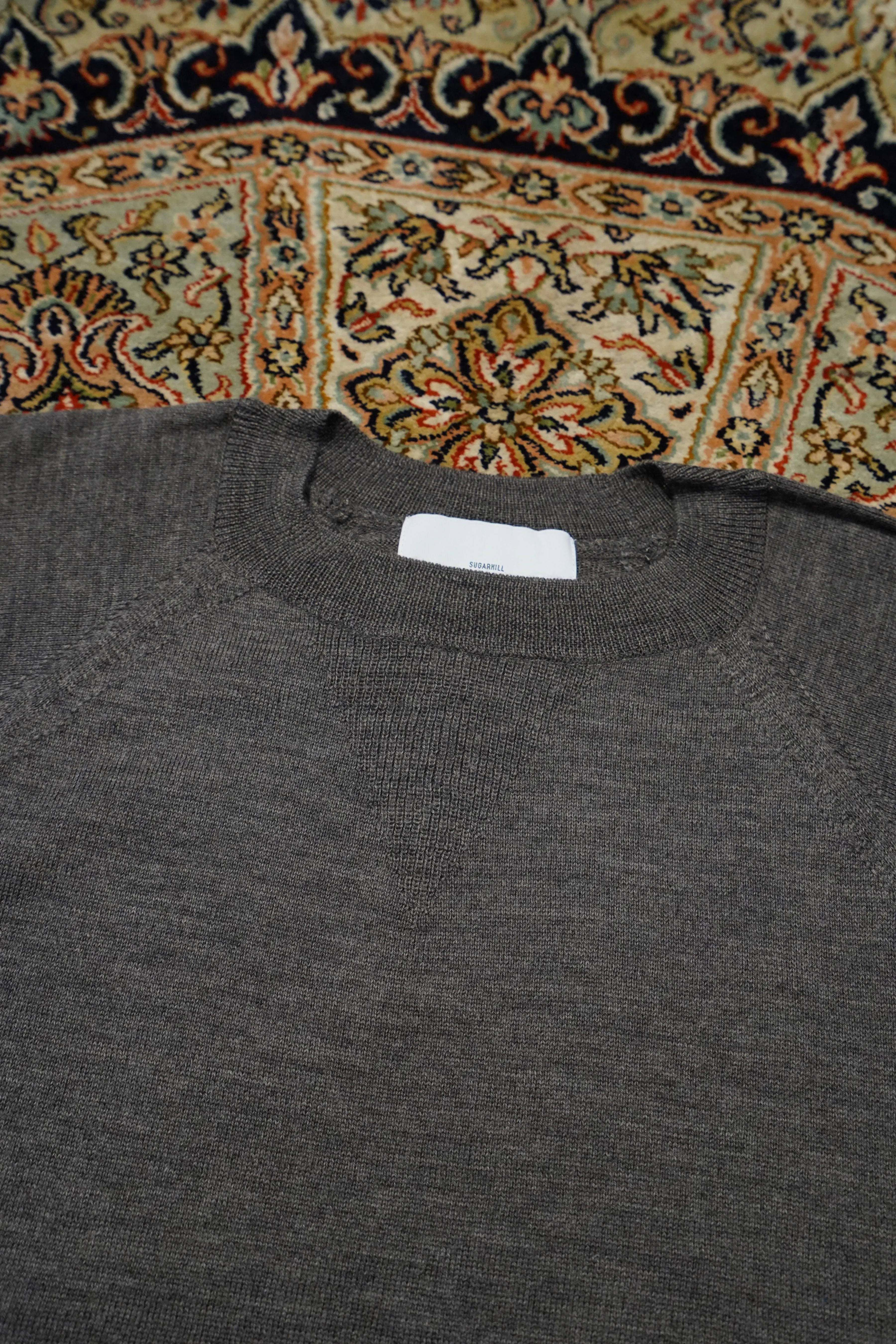 SUGARHILL HIGH GAUGE WOOL SWEATER (HEATHER BROWN)