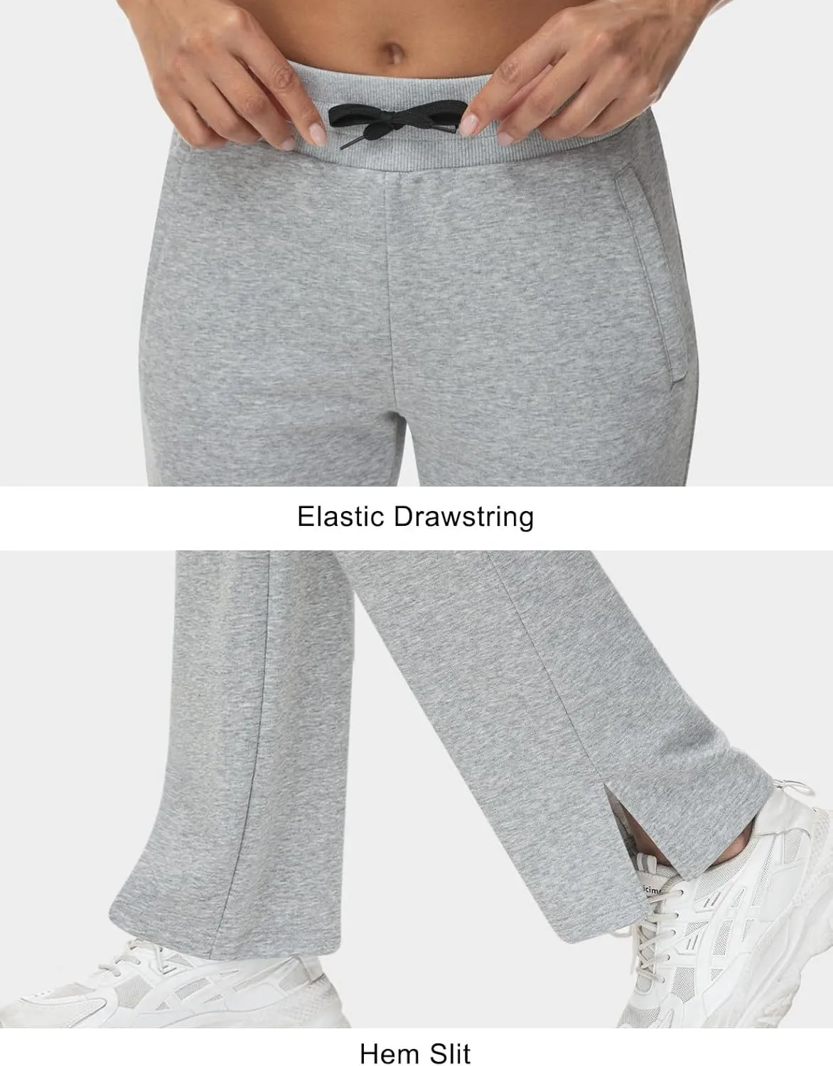 TBMPOY Women's Cargo Sweatpants Straight Leg High Waisted Wide Leg Athletic Pants Zipper Pockets Bottom Trendy