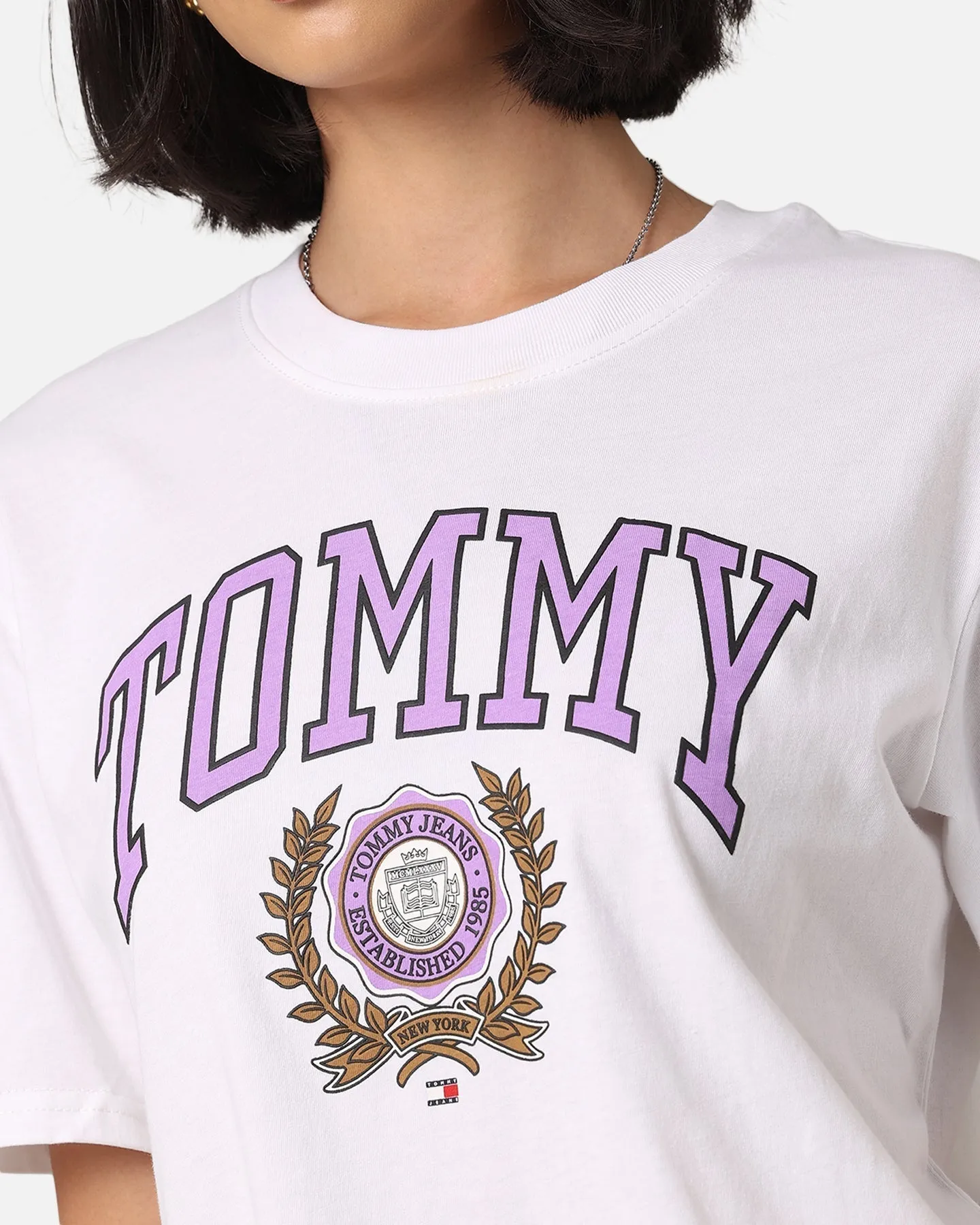 Tommy Jeans Women's TJW Relaxed Varsity Sport T-Shirt White