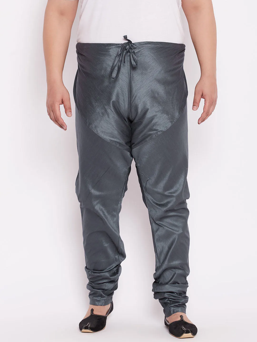 Vastramay Men's Steel Cotton Silk Pyjama