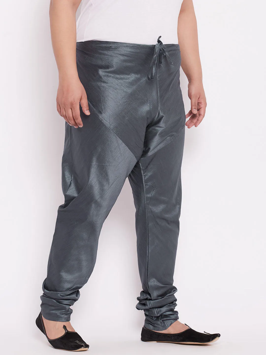 Vastramay Men's Steel Cotton Silk Pyjama