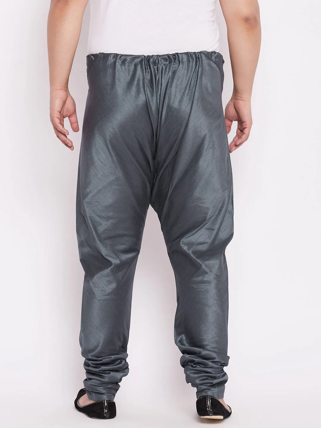 Vastramay Men's Steel Cotton Silk Pyjama