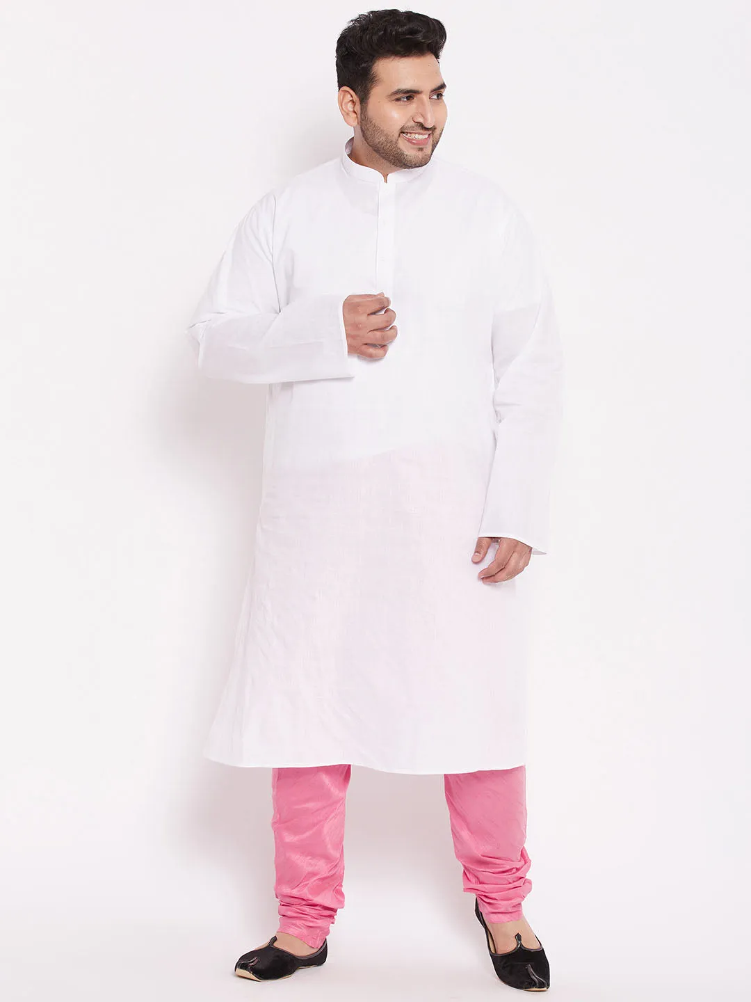 VASTRAMAY Pink Slim-Fit Churidar