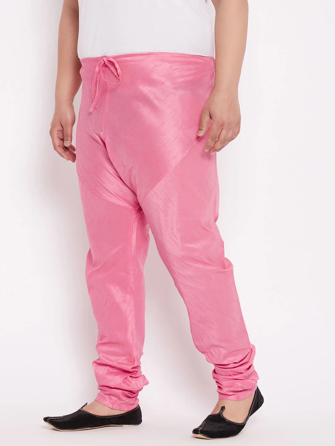 VASTRAMAY Pink Slim-Fit Churidar