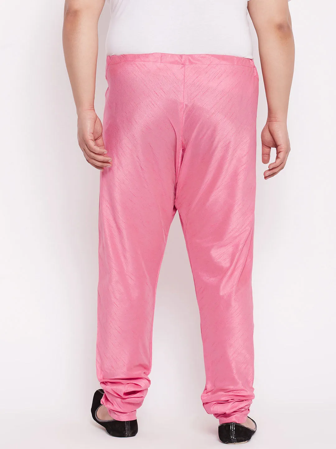 VASTRAMAY Pink Slim-Fit Churidar