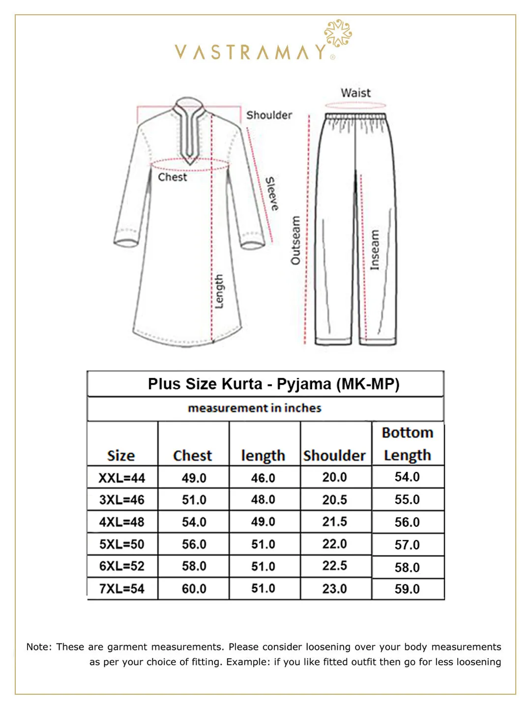 VASTRAMAY Rose Gold Silk Blend Kurta Pyjama