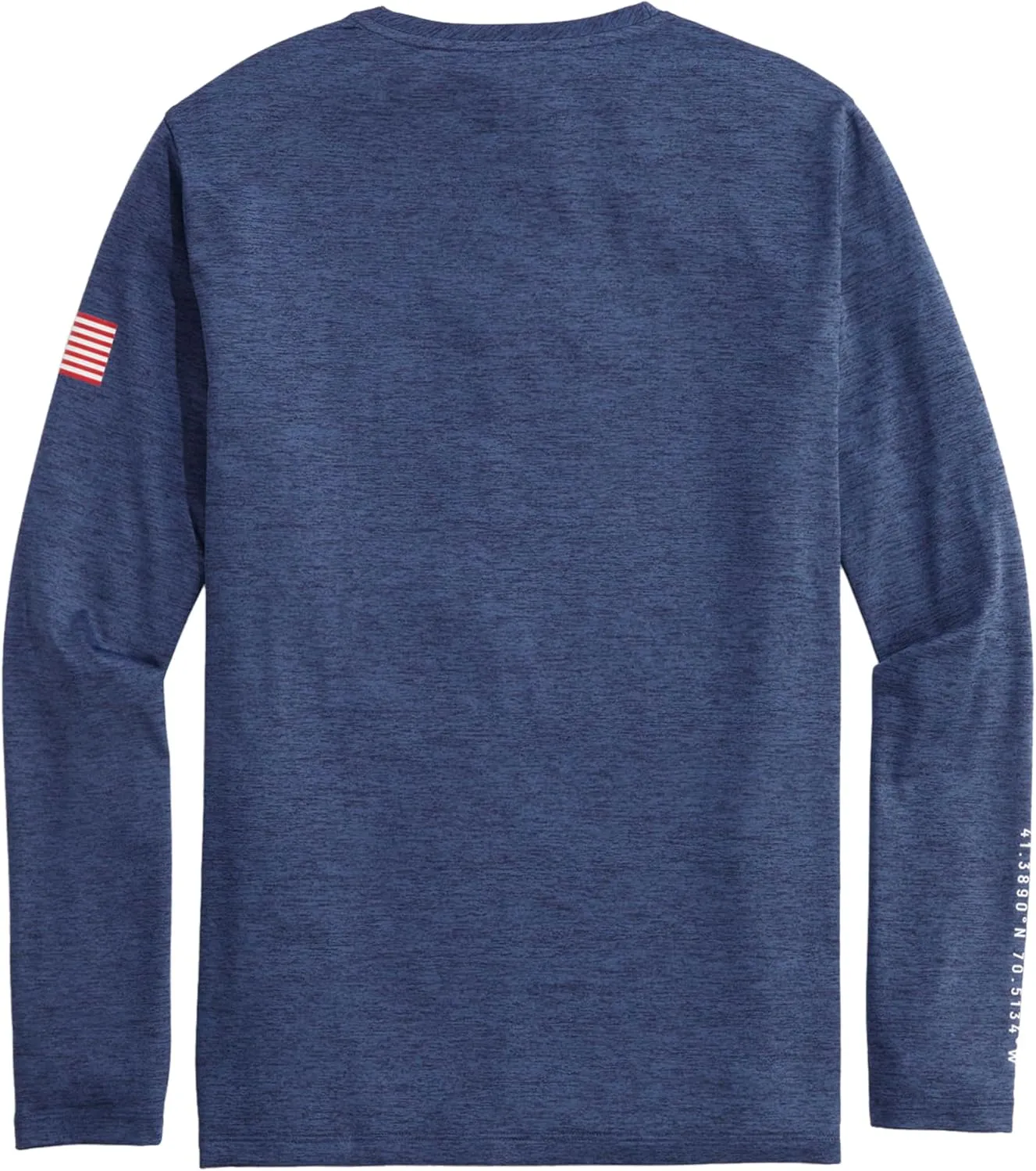 vineyard vines Men's Racing Whale Long-Sleeve Harbor Performance Tee