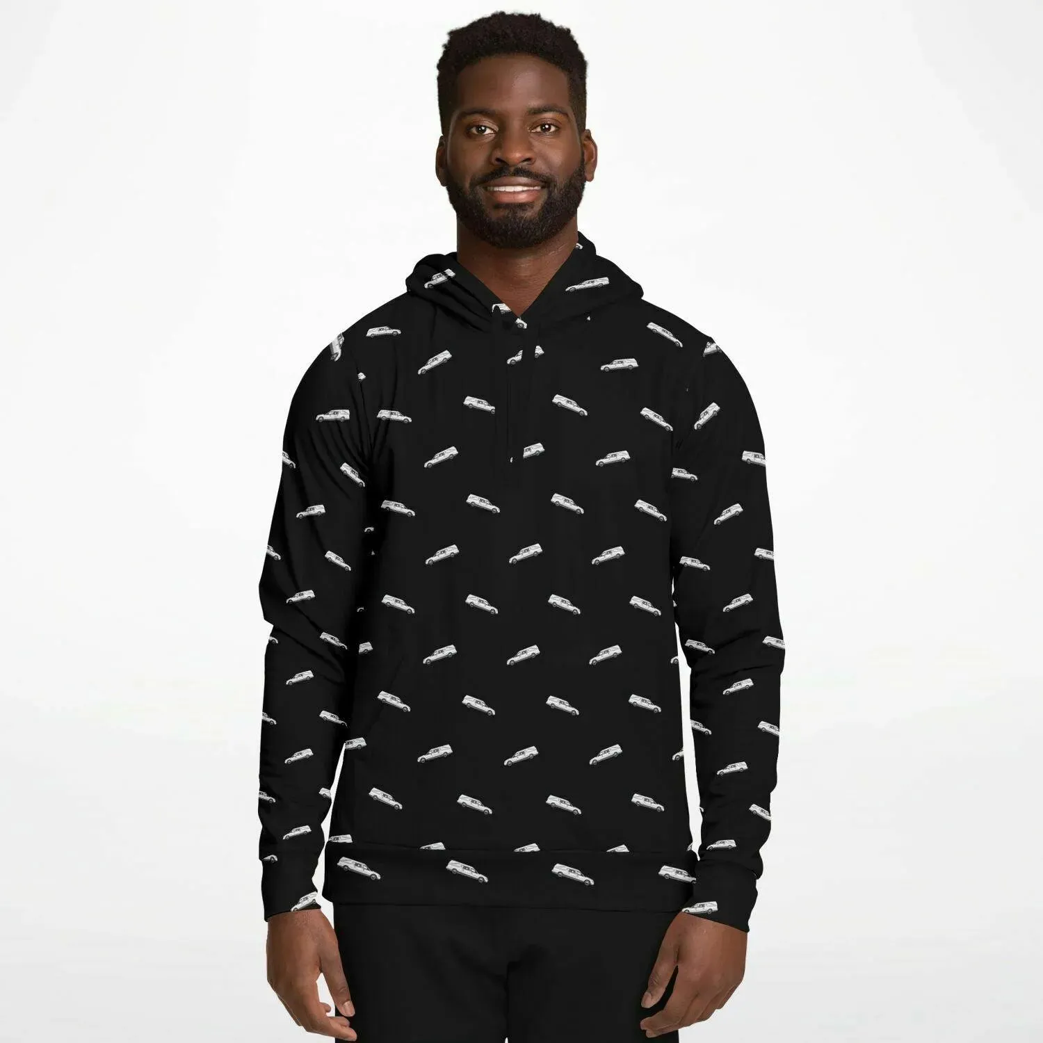 White Hearse on Black - Hoodie