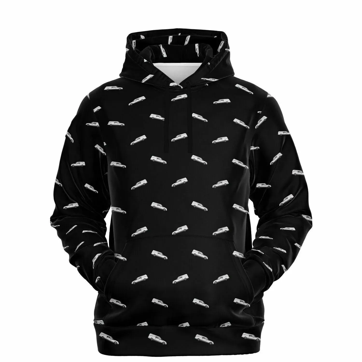 White Hearse on Black - Hoodie