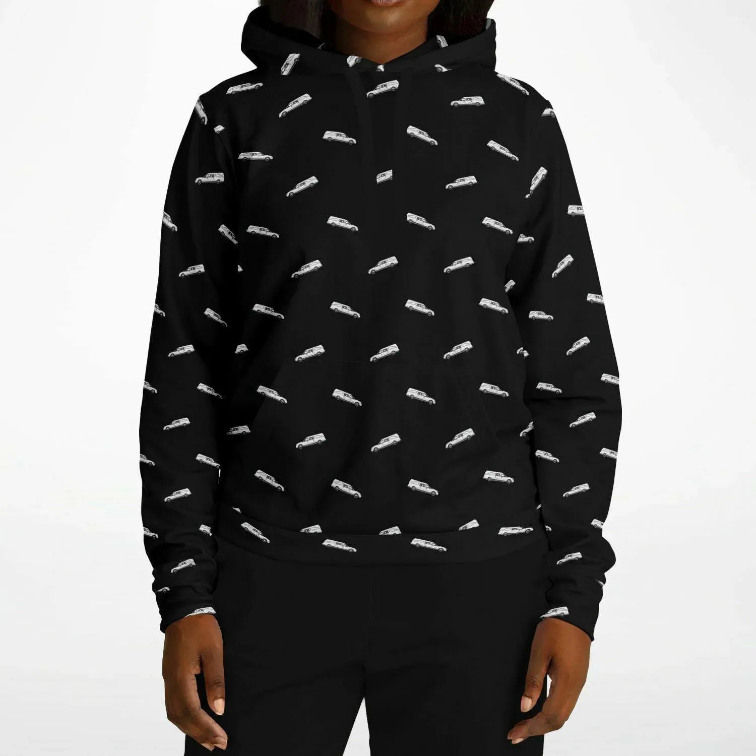 White Hearse on Black - Hoodie