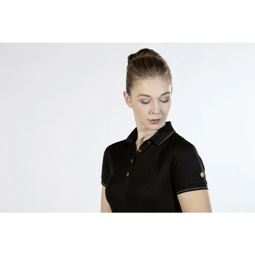 Women´s Polo Shirt Rosegold Glamour Style