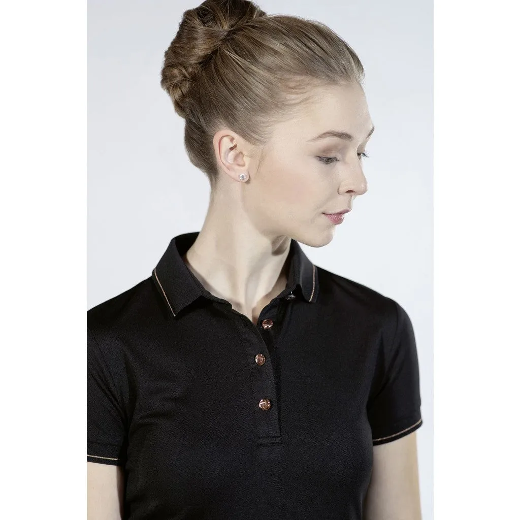 Women´s Polo Shirt Rosegold Glamour Style